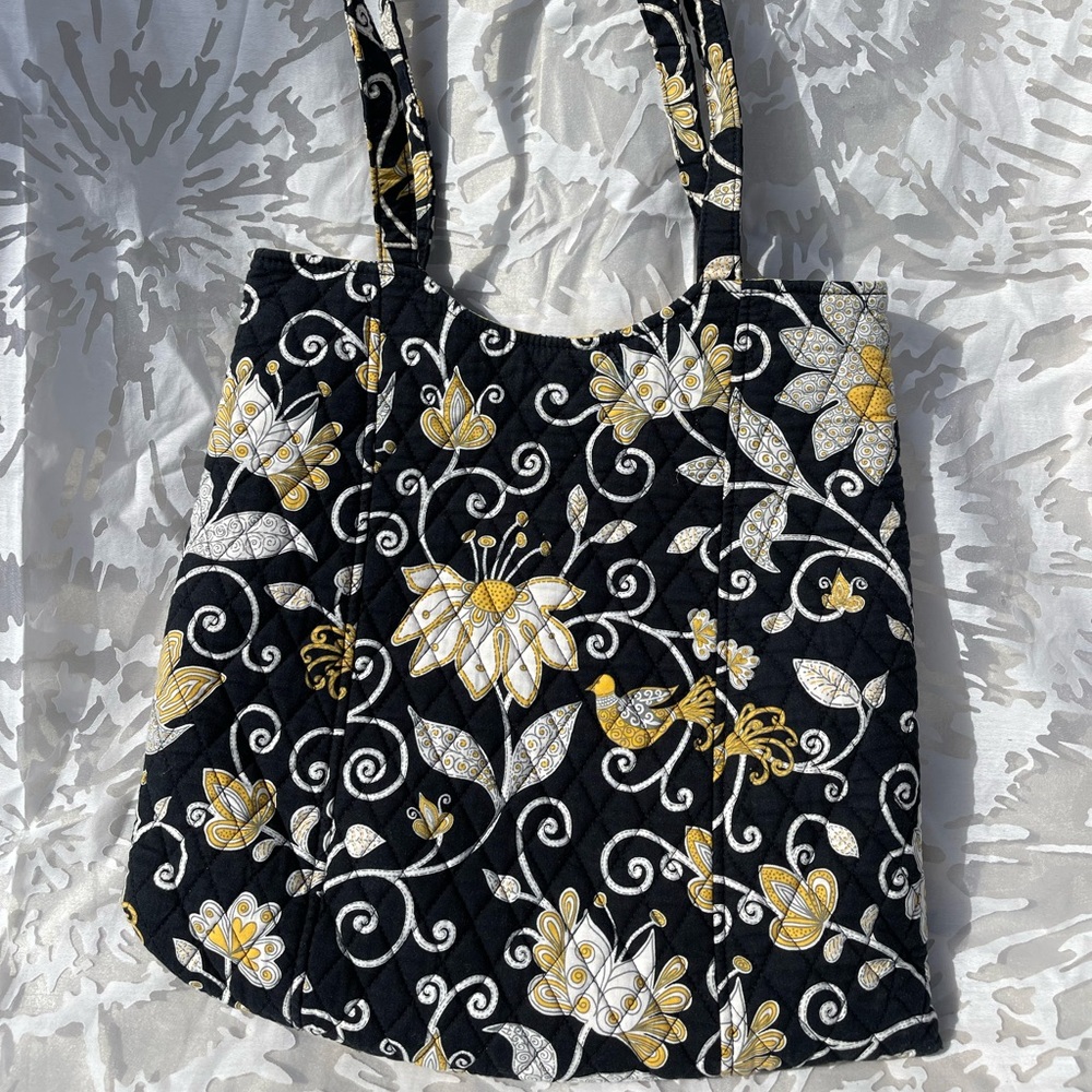 Retired Vera Bradley Yellow and Black Purse
